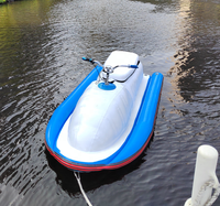 Jet ski gonflable d'été en PVC avec moteur électrique, 2 passagers, bateau gonflable personnalisé en usine pour la location