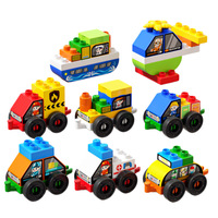 Bloques de Construcción de Plástico ABS Grandes para Niños, 40 Piezas, Educativos, Apilables, Encajables, Robot Transformable, Unisex, Navidad