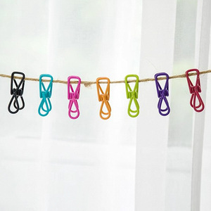 Clothespins Household Drying <b>Clips</b> Round <b>Hook</b> Type Plastic Coated Durable For Socks And Trouser Legs - Product Image 2
