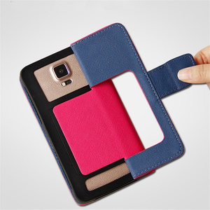 Funda Tipo Cartera de Piel Sintética OEM para Todos los Teléfonos Celulares de <span class=keywords><strong>4.5</strong></span> a 7 Pulgadas, con Ranuras para Tarjetas de Crédito, Función de Soporte, Universal - Product Image 4