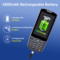 F9839 Multifonction Android 13 Portable Mobile 64Bit BT QR Code Scan 4G Clavier Qualcomm 4 Pouces Inventaire PDA