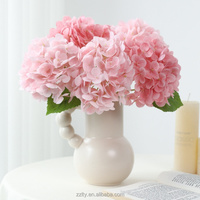 ZZLTY Bunga Hydrangea Sutra Artifisial Emily Berkualitas Tinggi Tekstur Realistis untuk Dekorasi Pernikahan, Hari Valentine, Hari Ibu, dan Ruang Tamu