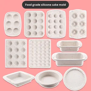 Thực Phẩm Cấp <span class=keywords><strong>Silicone</strong></span> Khuôn Bánh Bền Vững Chịu Nhiệt Không Dính Nướng Công Cụ Cho Bánh Mì Tự Làm Bánh Dễ Dàng Phát Hành Đồ Ăn Nhà Bếp - Product Image 2