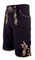 Nouveau design short bavarois pour Oktoberfest Logo personnalisé broderie Costume de festival allemand avec fonction extensible en tissu daim