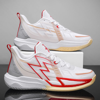Chaussures de basket-ball absorbant les chocs antidérapantes résistantes à l'usure de haute qualité doublure en maille lumineuse mode tendance Style de marche