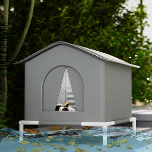 جديد تكييف الهواء عش القط نمط صلب بيت النوم الحيوانات الأليفة طويلة الأجل مقفل دافئ للكلاب - Product Image 2