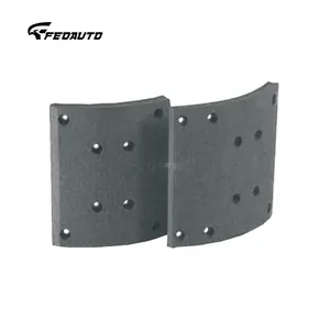 Non Asbestos Brake Lining For Trucks Volvo Brake System Replacement Parts 19579/19580 Brake Shoe Lining