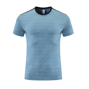 T-shirt de sport respirant en polyester de haute qualité pour l'entraînement et le jogging, personnalisable avec impression, pour la gym et le fitness, coupe ajustée - Product Image 2