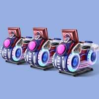 Yüksek popülerlik elektrik sikke işletilen 3D interaktif motosiklet sallanan makine Kiddie sürmek salıncak makinesi
