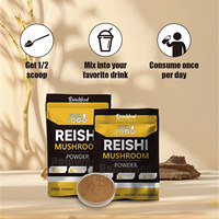 Emballage de marque privée 10 en 1 20 en 1 Poudre de champignon Reishi biologique Champignon Reishi pur