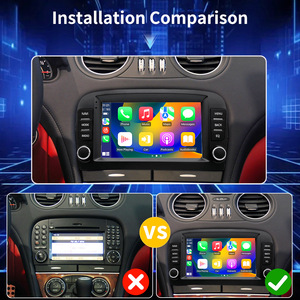 วิทยุติดรถยนต์ R230 SL350 SL500 SL55 SL600 SL65 รองรับระบบนำทาง คลื่นวิทยุ AM รองรับ CarPlay เชื่อมต่อผ่าน USB วิทยุที่รองรับ Carplay รุ่น R2 - Product Image 5
