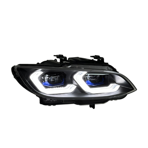ชุดไฟหน้าสำหรับ BMW ซีรีส์ 3 ปี 2006-2009, รุ่น E92, <span class=keywords><strong>E93</strong></span> และ M3 พร้อมไฟโปรเจคเตอร์ LED สองสี - Product Image 4