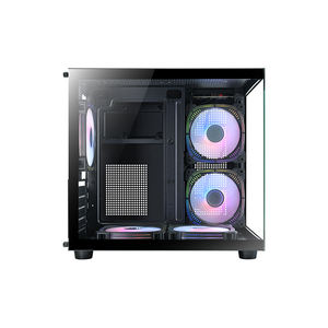 M-ATX <span class=keywords><strong>Computer</strong></span> Gaming <span class=keywords><strong>Case</strong></span> Argb Oem Chassis Met Glazen Raam <span class=keywords><strong>Desktop</strong></span> Pc <span class=keywords><strong>Case</strong></span> Hd Audio Usb3.0 Gehard Glas <span class=keywords><strong>Computer</strong></span> - Product Image 3