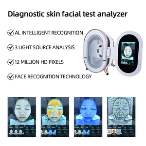 Analyseur de peau, scanner facial 3D, reconnaissance intelligente par IA, 3 sources lumineuses RGB PL UV, 12MP HD, analyse diagnostique de la peau - Product Image 2