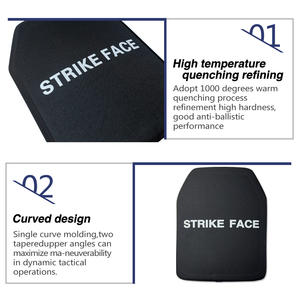 Panneau blindé tactique UHMWPE de niveaux III et IV, plaque dure en céramique PE+Oxyde d'aluminium de niveau IV, vente en gros - Product Image 5