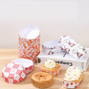 Revestimiento de papel para magdalenas y pasteles al por mayor, tazas para hornear magdalenas, revestimiento redondo antiadherente desechable para pasteles, molde para hornear de papel, cuenco sin <span class=keywords><strong>olor</strong></span> - Product Image 3