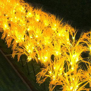 Luces Decorativas LED con Forma de Espiga de Trigo, IP65 Impermeables, Alimentadas por Energía Solar, Luz Blanca Cálida para Decoración de Jardín, Patio y Casa de Campo - Product Image 2