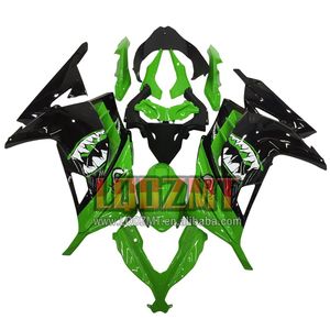 Injection vert noir pour <span class=keywords><strong>KAWASAKI</strong></span> NINJA ZX-3R EX300 ZX 300 ZX3R 13 14 15 16 17 27LQ.20 <span class=keywords><strong>ZX300R</strong></span> 2013 2014 2015 2016 2017 Carénage - Product Image 1