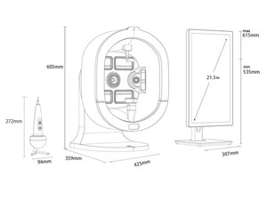 X5pro Nouvelle Machine d'Analyse Cutanée et Capillaire 2-en-1 à IA, 11 Spectres, 24 Langues, pour Salons de Beauté et Spas - Product Image 6