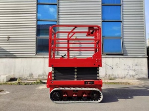 Con orugas de goma de 6 metros, puede superar obstáculos y realizar operaciones en alturas sin puntos ciegos, elevación tipo tijera - Product Image 4