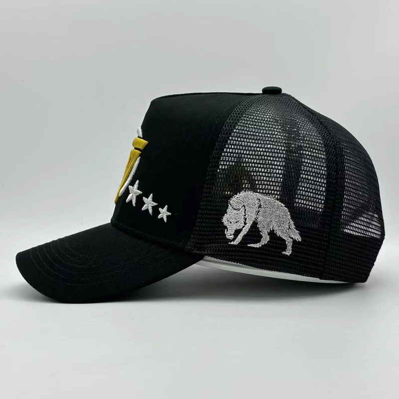 6 Panel Velvet Trucker Hat Custom