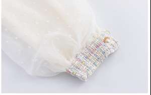 Ropa al por Mayor para Niños, Vestidos Largos de Algodón con Cuentas de Algodón y Rayas de Colores para Bebés - Product Image 5