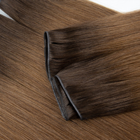 Extensions de cheveux Genius Weft à double trame volume russe, qualité de luxe pour salon, couleur mèches, double tirage Genius Weft