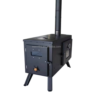 เตาไม้ราคาโรงงานพร้อมเตาอบ เตาแคมป์ปิ้งแบบพกพา เตาสำหรับเต็นท์ทรงระฆัง - Product Image 2