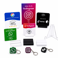 Kartu NFC Ulasan Google Kustom, Gantungan Kunci Media Sosial, Kartu Kontrol Akses NTAG213, Tempat Kartu NFC Ulasan Google