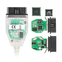 Cable de Interfaz USB OBD2 Blanco con Chip FTDI FT232RL K DCAN y Interruptor, Herramienta de Diagnóstico