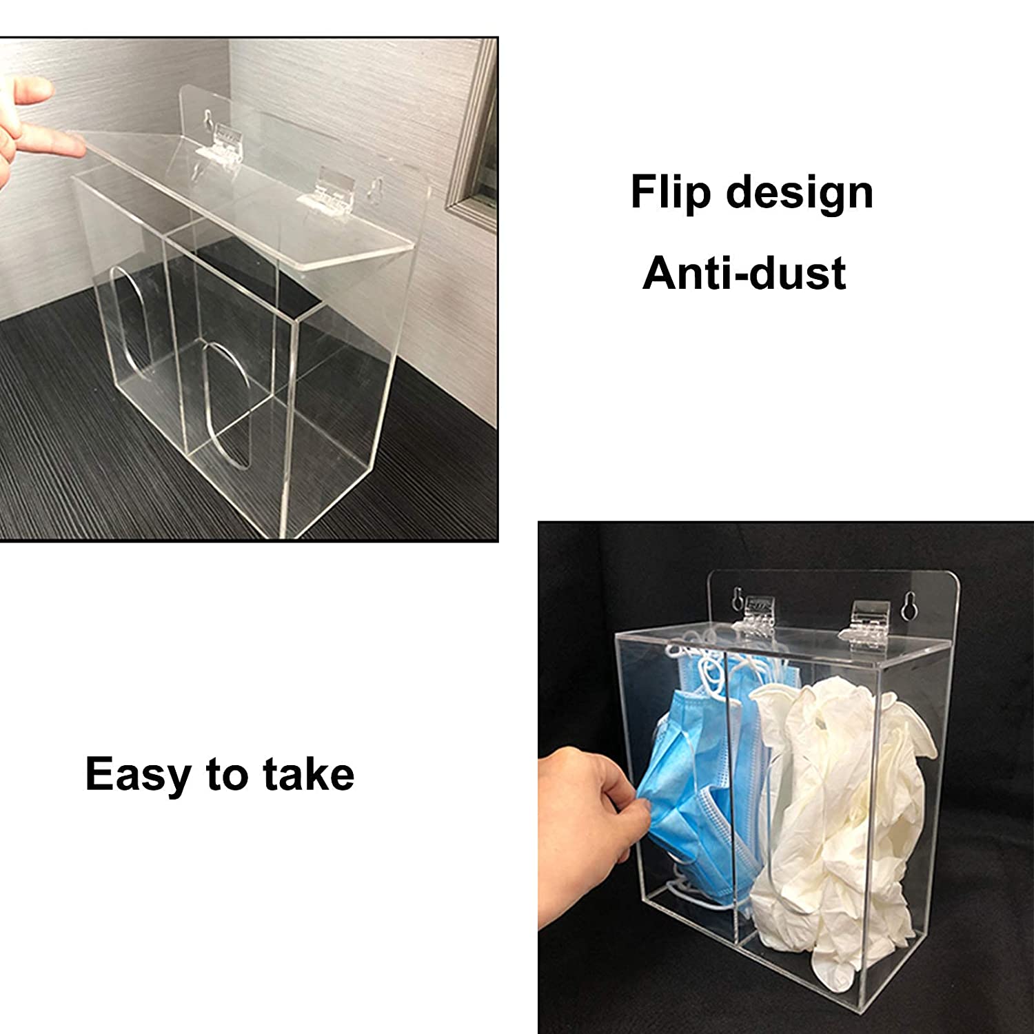 4x Acryl Haarspangen-Ständer, L-förmig, Transparent – Organizer Für Haaraccessoires