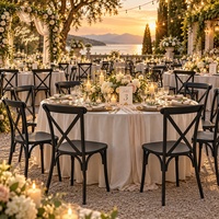 Chaise de banquet empilable noire en fer de haute qualité pour événements, mariages, hôtels et restaurants - Vente en gros