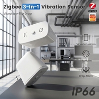 Sensor Getaran, Kejut, dan Kemiringan Tuya Zigbee 3.0 3 in 1 Multi Deteksi, Deteksi Akselerasi, Tahan Air IP66, Peringatan Keamanan