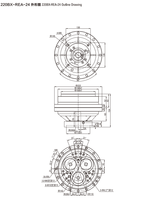 Réducteur de moulinet cycloïdal à grand couple RV de haute qualité pour connexion de joints de Robot BX80E BX-100E 20 tr/min 10 tr/min réducteur de vitesse de sortie