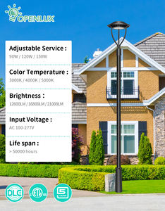 Lumière LED pour poteau de jardin, zone de stationnement extérieure, 3 watts, 3 CCT, stock américain, IP65, aluminium, acier, poteau, 36 W - 150 W, lumière de jardin LED - Product Image 2