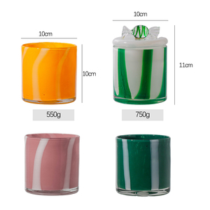 Vase Organisateur en Verre <span class=keywords><strong>Soufflé</strong></span> Artisanal Ortus Home, Rayures Noires et Taches, Résistant à la Chaleur, <span class=keywords><strong>pour</strong></span> Décoration Moderne, Faible MOQ - Product Image 5