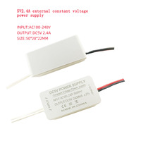 DJYOKE Alimentation CC ultra-mince 5V 2.4A 220V/240V simple pour téléphones portables et ventilateurs, usage domestique intelligent 09