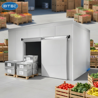 Chambres froides préfabriquées isolées de 50/100/150 mm, congélateurs/refrigeleurs, chambres froides de plain-pied, chambres réfrigérées