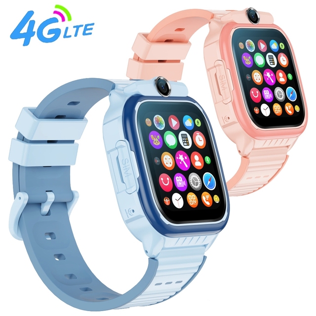 HD K61H Kids 4G Sim Card Child Smart Watch HD Camera SOS Video Call 800mAh 1.52" Screen GPS WIFI LBS GPS Children Smartwatch