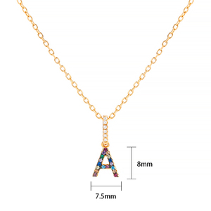 Zircone <span class=keywords><strong>nome</strong></span> DIY iniziale 26 ciondoli alfabeto <span class=keywords><strong>collana</strong></span> <span class=keywords><strong>in</strong></span> <span class=keywords><strong>argento</strong></span> sterling <span class=keywords><strong>925</strong></span> <span class=keywords><strong>con</strong></span> ciondolo lettera - Product Image 5