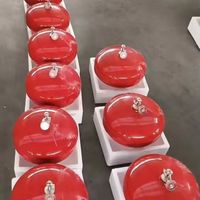 Alat Pemadam Kebakaran Bubuk Baja Merah Otomatis Gantung Portabel Bersertifikasi XingLong ISO9001 Kelas ABC 4kg-12kg 15-30d 1 Tahun