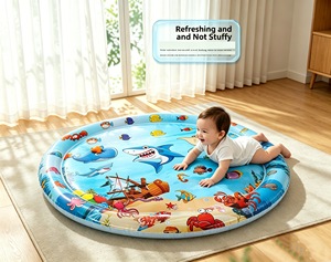 <span class=keywords><strong>Matelas</strong></span> aquatique gonflable d'été pour bébés, coussin de sécurité, tapis de glace, jouet sensoriel pour l'éveil précoce des bébés - Product Image 4