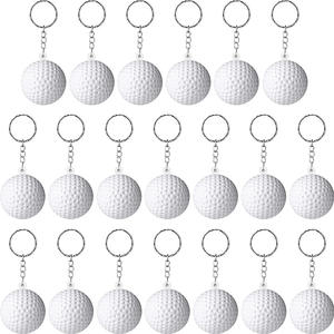 Niños <span class=keywords><strong>Squeeze</strong></span> Toy 4CM Mini <span class=keywords><strong>Soft</strong></span> <span class=keywords><strong>PU</strong></span> Foam Golf Ball Llavero Anti Stress Ball Mochila Colgante Bolsa Encanto Llavero Regalo - Product Image 5