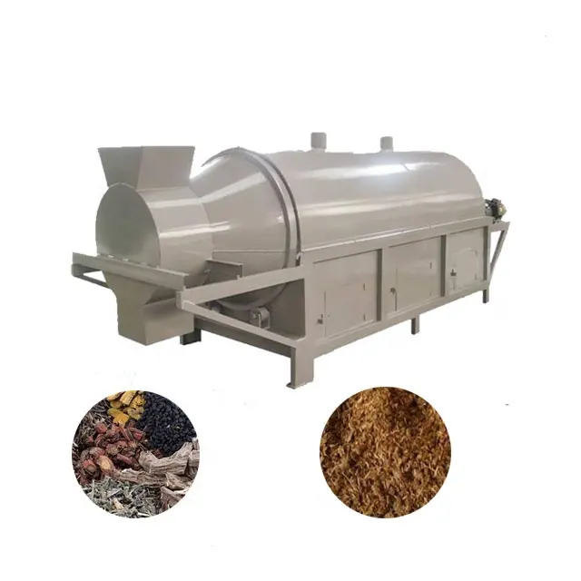 Secador rotativo de polvo de sierra de madera, fertilizante orgánico eléctrico de pequeña escala, secador de coco de arcilla de secado de soja