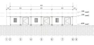 Maison préfabriquée en acier à toit en pente de 20 pieds, assemblage rapide, design méditerranéen, pour logement du personnel de parc extérieur, école, hôtel - Product Image 5