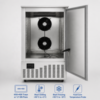 Congélateur-chiller rapide commercial à écran tactile avec sonde alimentaire, 10 plateaux, pour boulangerie et restaurant, conforme HACCP