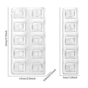 Soporte Profesional Cuadrado de Nuevo Diseño Transparente No Magnético para Puntas de Uñas, Bandeja Exhibidora, Herramienta de Práctica para Arte de Uñas - Product Image 6