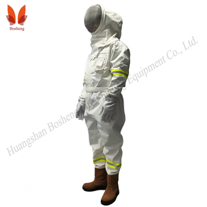 Combinaison anti-abeilles pour <span class=keywords><strong>pompier</strong></span>, combinaison <span class=keywords><strong>de</strong></span> travail <span class=keywords><strong>de</strong></span> sécurité une pièce, polypropylène blanc, réfléchissant et respirant - Product Image 4
