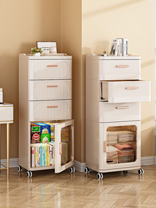 8028-2 thiết kế tốt nhất 2 rút ra + 1 Tủ nhựa ngăn kéo tủ lưu trữ với bánh xe - Product Image 3