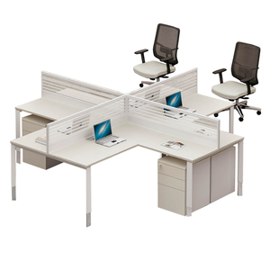 Moderno Computer portatile postazione di lavoro laboratorio dentale pannello di segregazione per 2 6 personale scrivania per la scuola di casa uso del magazzino ospedaliero - Product Image 6